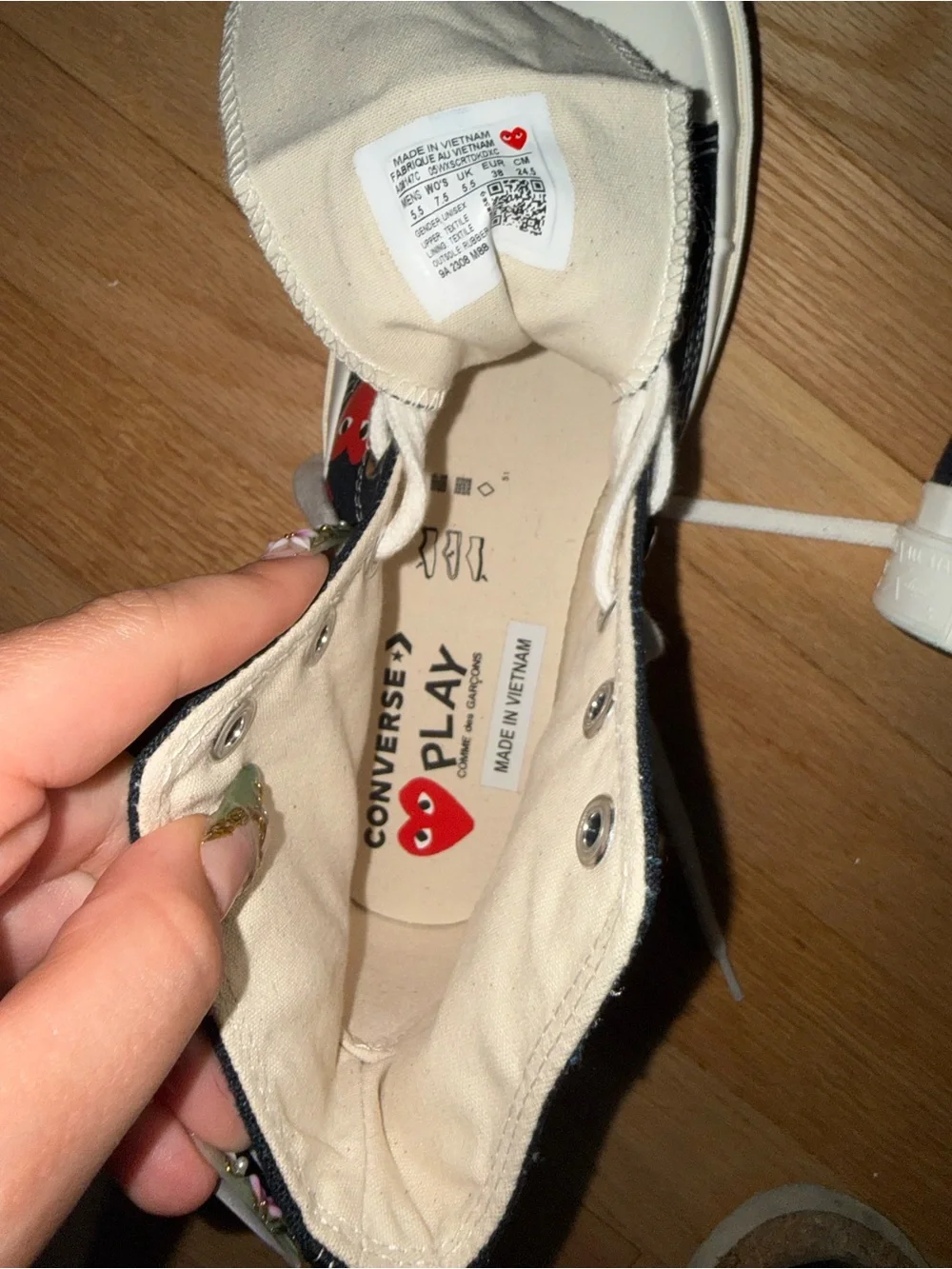 Kids' Black Chuck 70 High 'Multi Heart' Sneakers